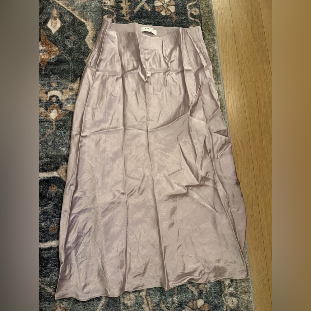 Babaton Blush Satin Skirt